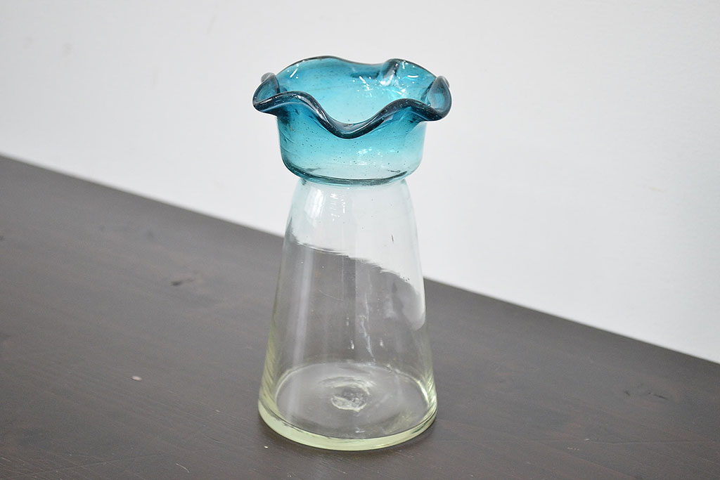 価格改訂 美品 大正から昭和初期の昔ガラスの花瓶 わかる方に買って 