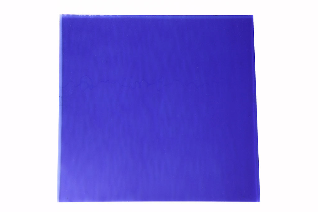 非売品　リメイク用ガラスパーツ　アクセントになるカラーガラス　ミディアムブルーウォーター(新品ガラス、色ガラス)(R-048168)