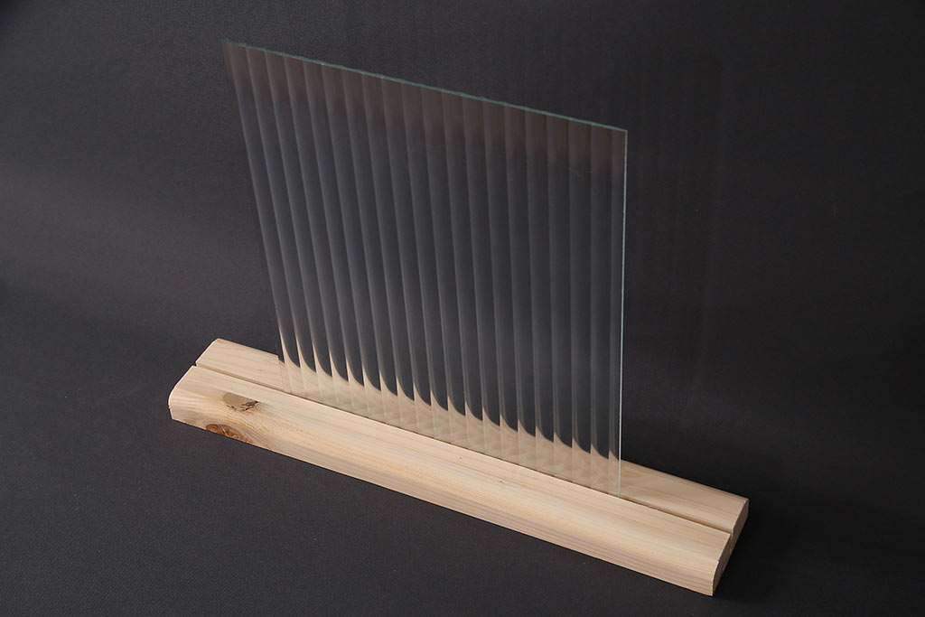 非売品　リメイク用ガラスパーツ　レトロな雰囲気を醸し出すモールガラス(アンティークガラス)(R-048176)