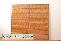 アンティーク建具　素朴な木味が懐かしさを感じるドア1枚(木製扉)(R-073447)