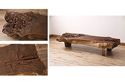 和製ビンテージ　日田工芸　無垢材　希少なミャンマーチーク材を贅沢に使用したダイニングテーブル(4人掛け、6人掛け、食卓、作業台、ヴィンテージ)(R-067766)