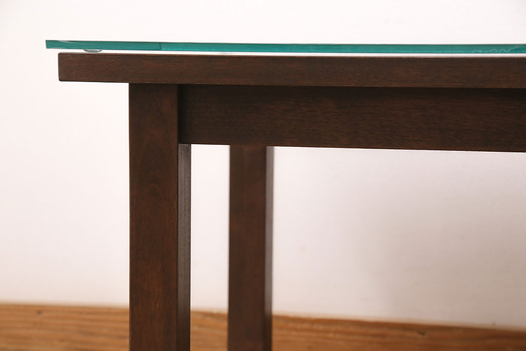 ラフジュ工房オリジナル　レーザー組子入り　三重菱文様が上質な和を演出してくれるセンターテーブル(ローテーブル、サイドテーブル)(R-048634)