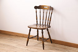 ヴィンテージ家具　飛騨産業　キツツキ　上品な佇まいが魅力的なウィンザーチェア(椅子、ダイニングチェア、ビンテージ、ウインザーチェア)(R-048908)