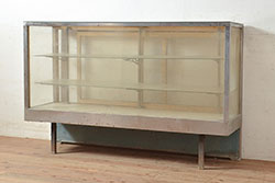 和製アンティーク　レトロなガラスケース(ショーケース、飾り棚)(R-049170)