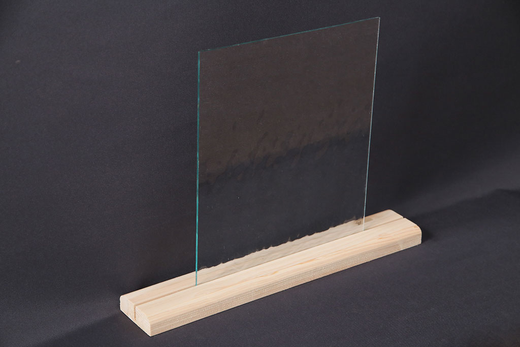 非売品　リメイク用ガラスパーツ　アクセントになるデザインガラス　クリアーウォーター(新品ガラス、無色ガラス、ゆらゆらガラス)(R-049231)