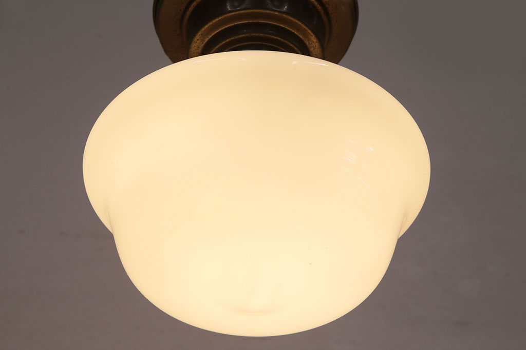アンティーク照明　和製アンティーク　ブラケットのデザインがおしゃれな天井照明(シーリングライト)(R-049770)