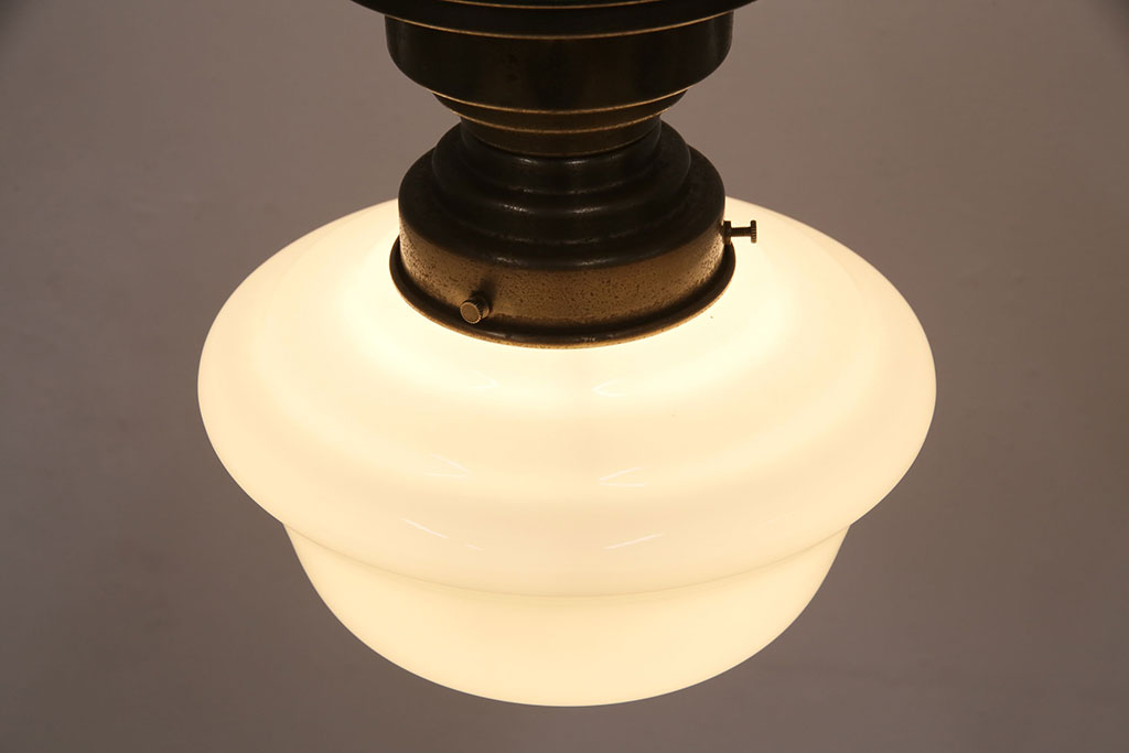 アンティーク照明　和製アンティーク　ブラケットのデザインがおしゃれな天井照明(シーリングライト)(R-049771)