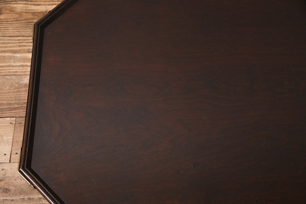 和製ヴィンテージ　松本民芸家具　#312　個性的なデザインが魅力の八角朝鮮膳(定価約8万5千円)(センターテーブル、ビンテージ)