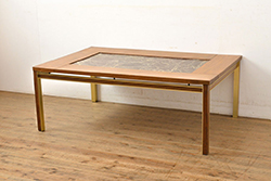 アンティーク家具　和製アンティーク　モダンな雰囲気漂う箪笥をリメイクしたセンターテーブル(ローテーブル)