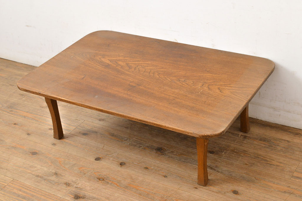 ちゃぶ台 昭和レトロ 丸テーブル 丸型 折りたたみ式 木製 アンティーク 