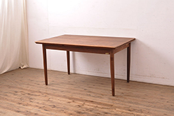 北欧ヴィンテージ　チーク材製のシンプルなセンターテーブル(サイドテーブル、ビンテージ)(R-050178)