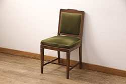 イギリスビンテージ　G-PLAN(ジープラン)　Fresco(フレスコ) チーク材　合皮張り座面のサーキュラーチェア(ダイニングチェア、椅子、イス、ヴィンテージ)(R-056773)