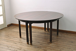 イギリスビンテージ　G-PLAN(ジープラン)　ナチュラルな雰囲気が素敵なダイニングテーブル(エクステンションテーブル、オーバル型、食卓、4人掛け、6人掛け、ヴィンテージ、英国)(R-065824)