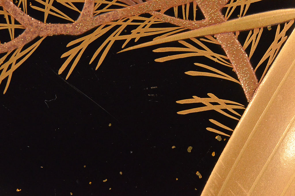 明治〜大正　輪島塗　金蒔絵の見事な木製椀10客(漆器、お椀)(R-053059)