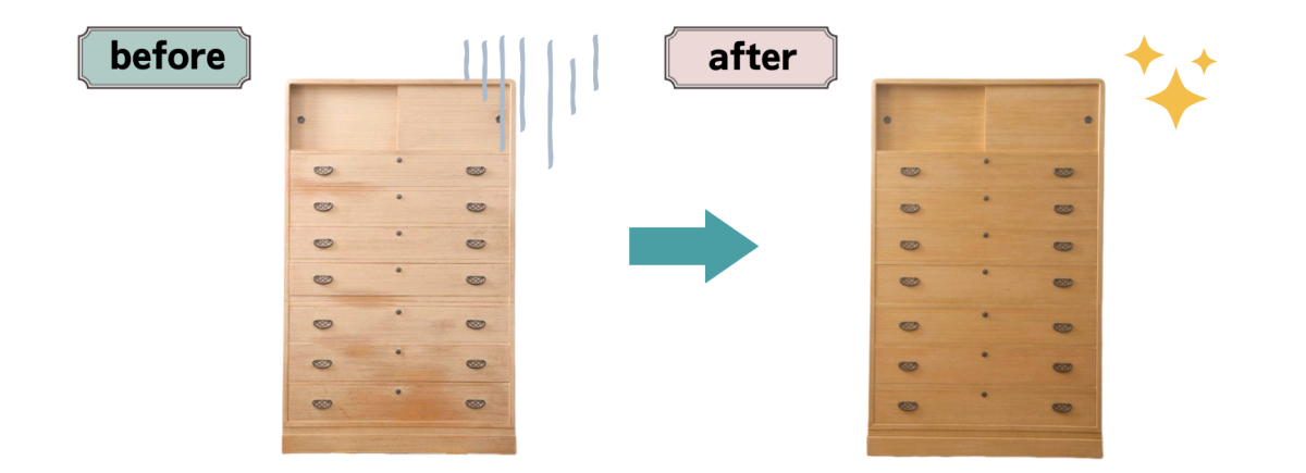 高品質リペアビフォーアフター